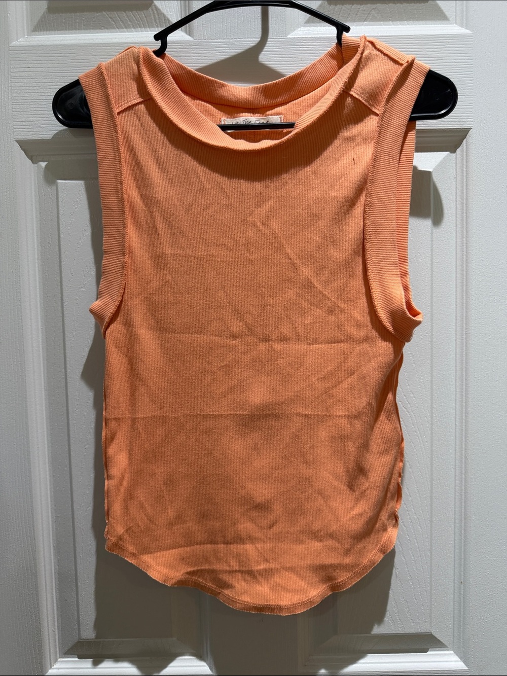 We The Free Sleeveless Ribbed Tank in Peach